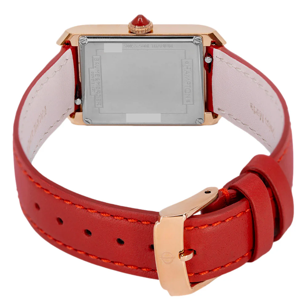 Baume & Mercier M0A10628 Hampton Pink Gold Titanium Quartz - Image 5