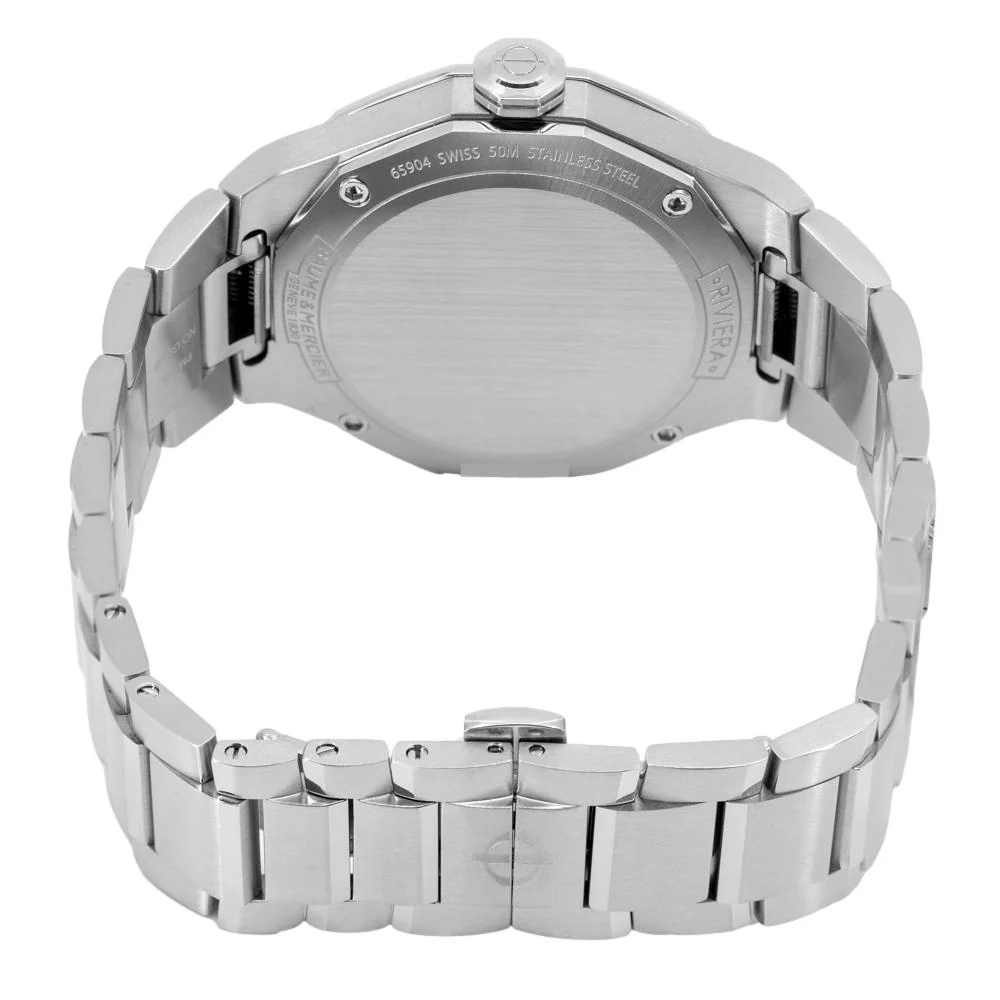 Baume & Mercier M0A10612 Riviera Azure Blue Dial Watch - Image 4