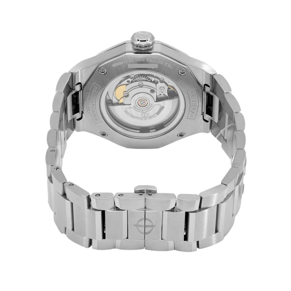 Baume & Mercier Men's M0A10620 Riviera Blue Dial - Image 4