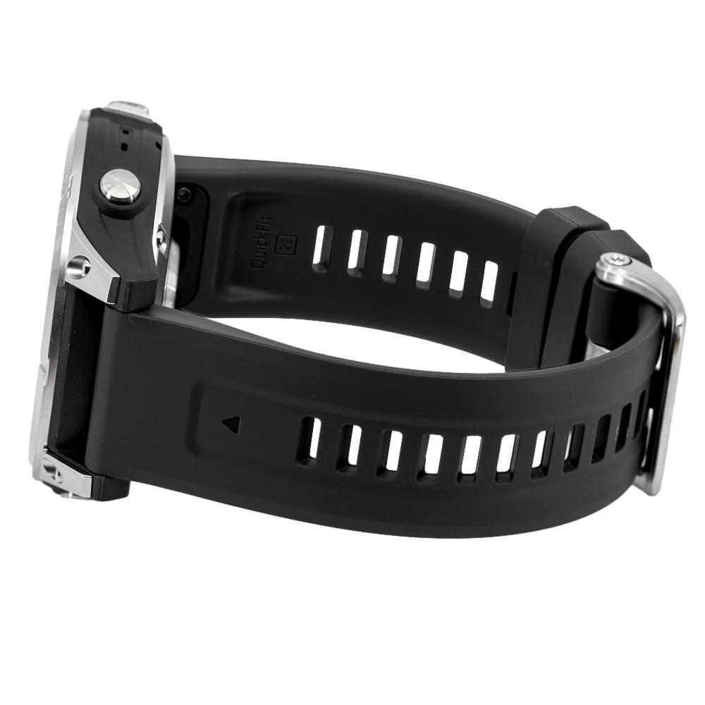 Garmin 010-02540-01 Fenix 7 Silver Graphite Strap Watch - Image 3