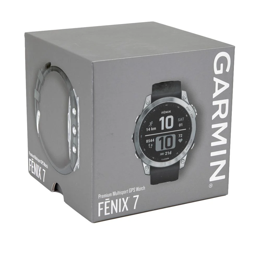 Garmin 010-02540-01 Fenix 7 Silver Graphite Strap Watch - Image 6