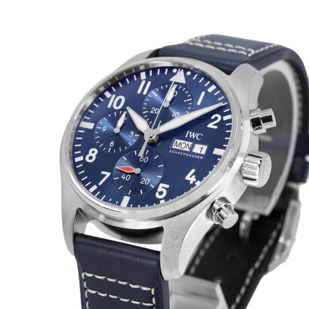 IWC Men's IW388101 Pilot's Chrono Blue Dial Watch - Image 10