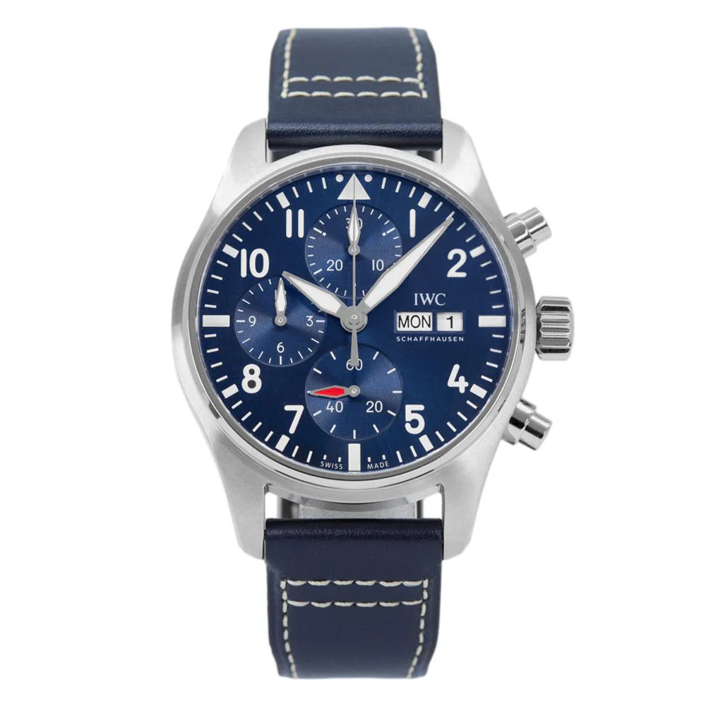 IWC Men's IW388101 Pilot's Chrono Blue Dial Watch - Image 3