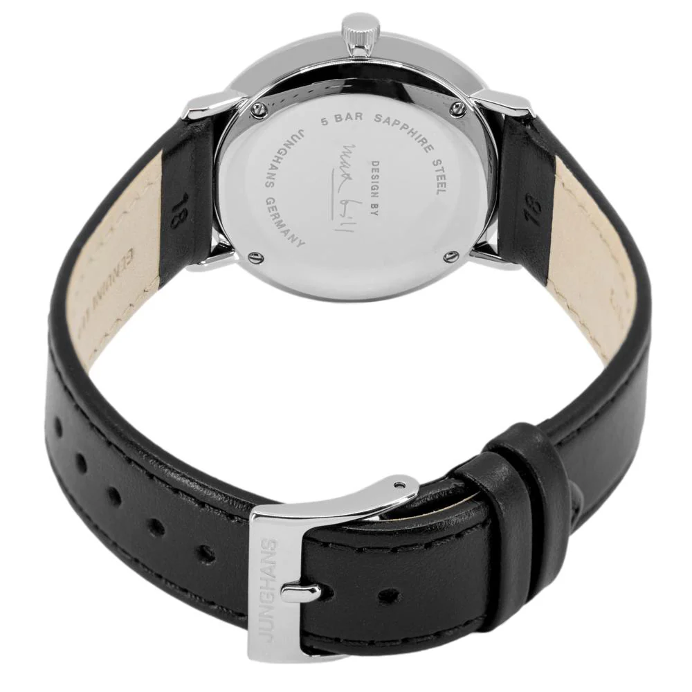 Junghans 27/3702.02 Max Bill Black Dial Sapphire Watch - Image 4