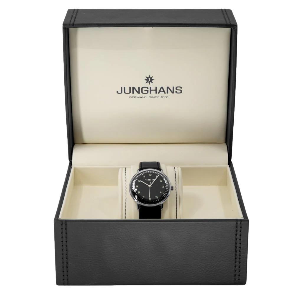 Junghans 27/3702.02 Max Bill Black Dial Sapphire Watch - Image 7