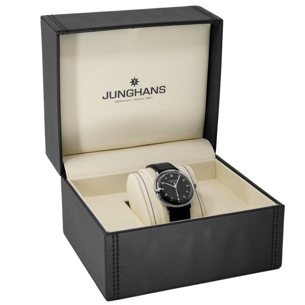 Junghans 27/3702.02 Max Bill Black Dial Sapphire Watch - Image 8