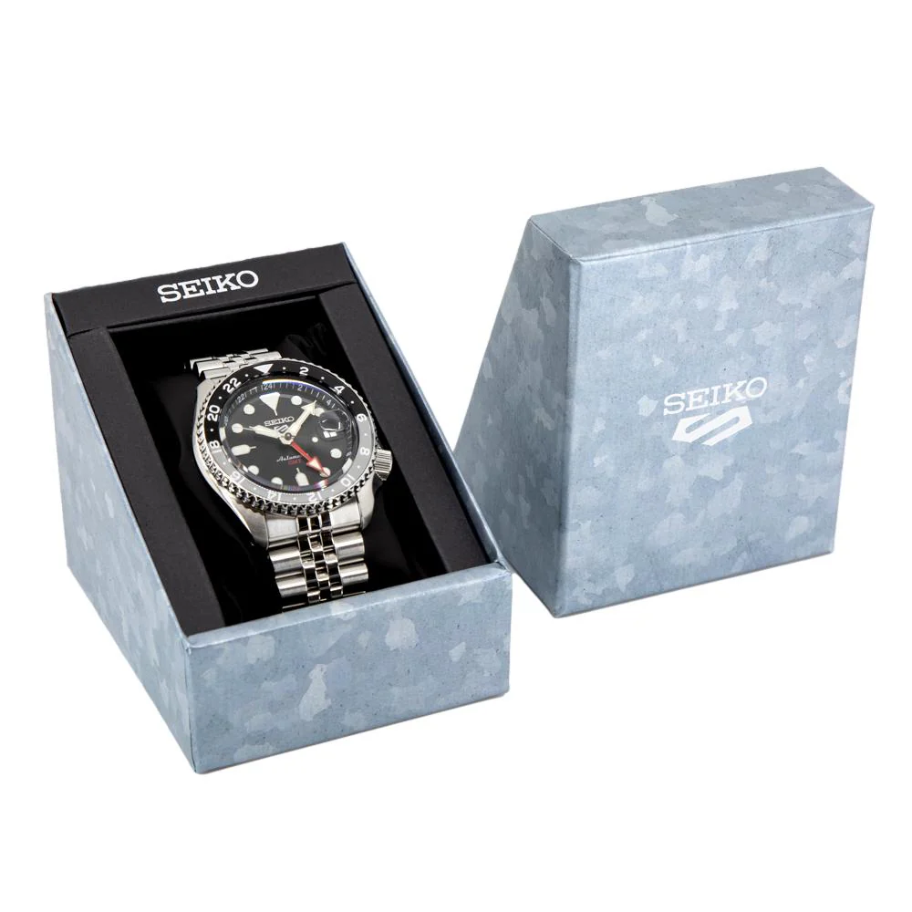 Seiko Men's SSK001K1 Sports Black Dial GMT Watch - Image 10