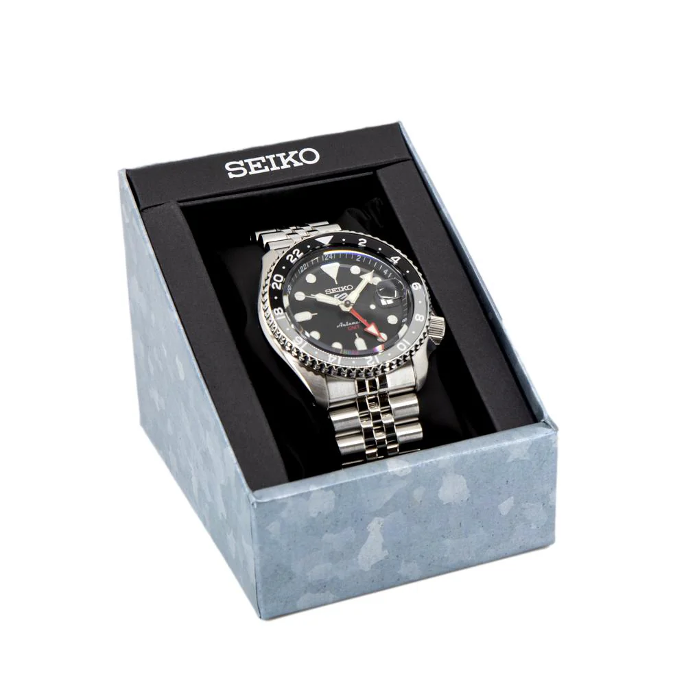 Seiko Men's SSK001K1 Sports Black Dial GMT Watch - Image 8
