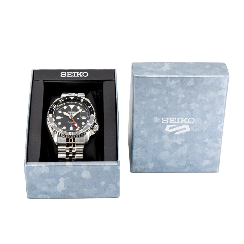 Seiko Men's SSK001K1 Sports Black Dial GMT Watch - Image 9