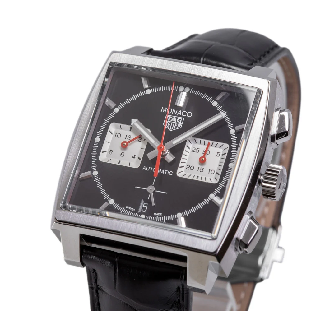 Tag Heuer Man CBL2113.FC6177 Monaco Chrono Black Dial Watch - Image 4