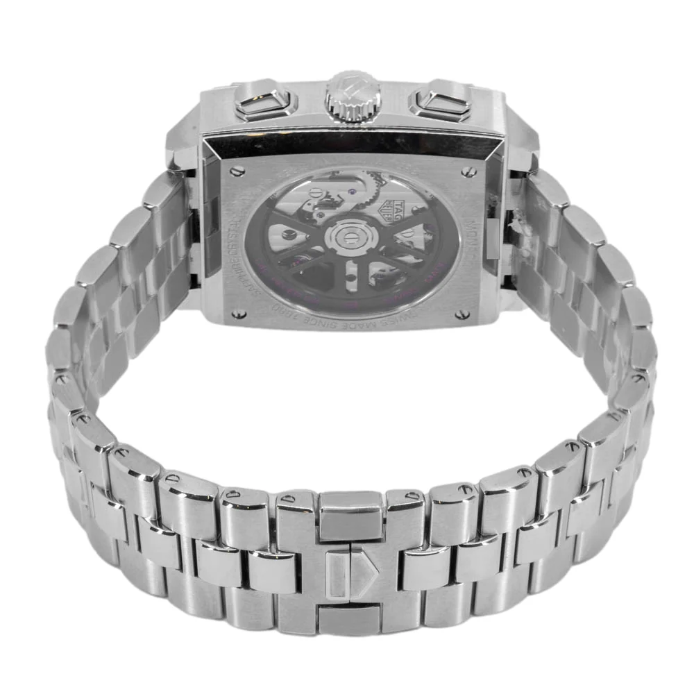 Tag Heuer Men's CBL2111.BA0644 Monaco Chrono Blue Dial Watch - Image 5