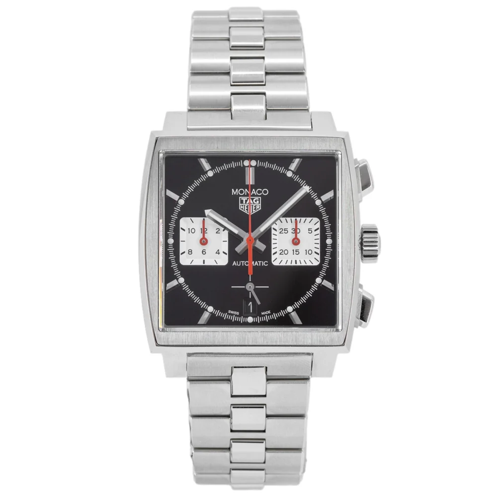 Tag Heuer Mens CBL2113.BA0644 Monaco Chrono Black Dial Auto - Image 3