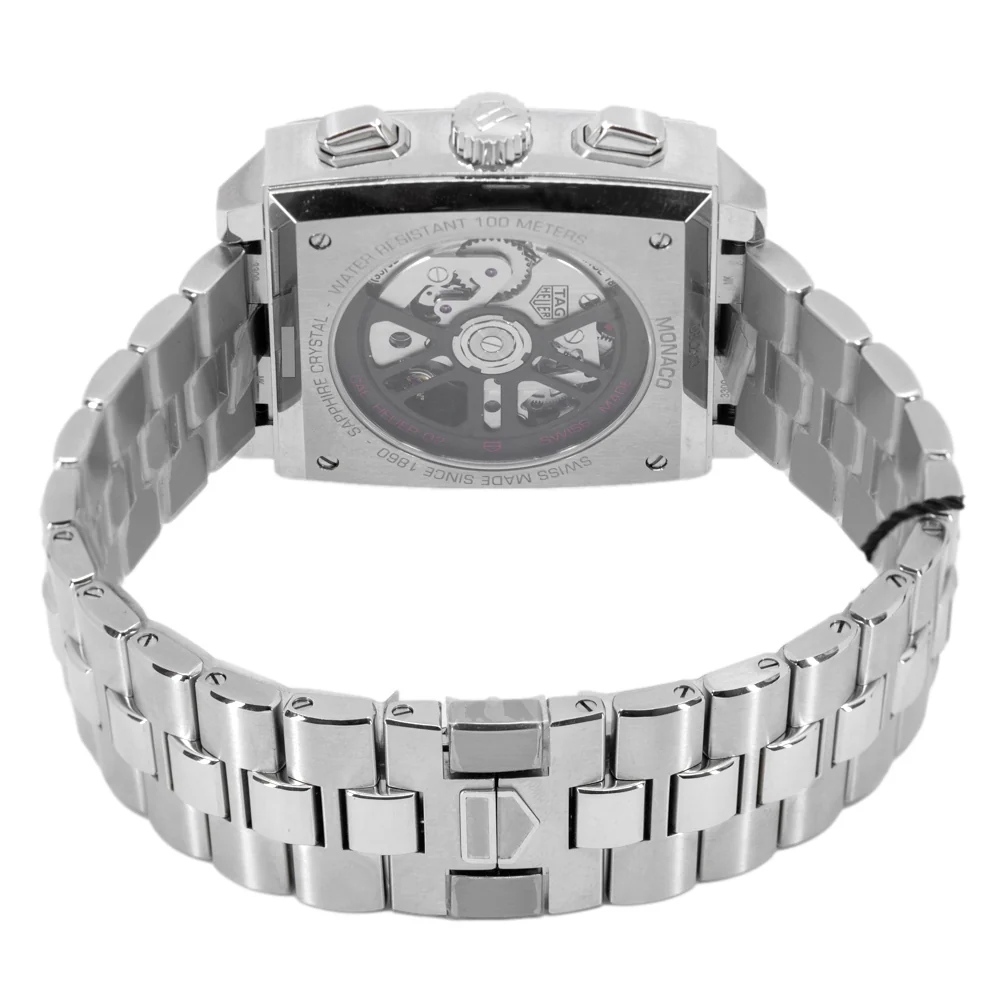 Tag Heuer Mens CBL2113.BA0644 Monaco Chrono Black Dial Auto - Image 5