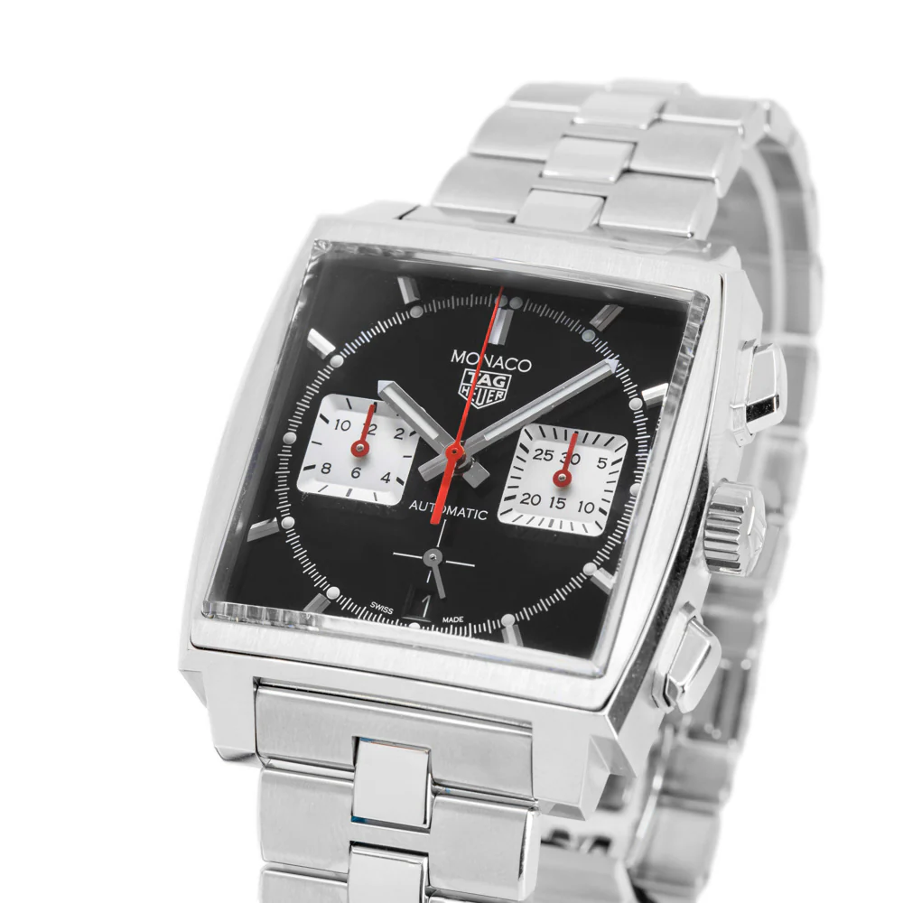 Tag Heuer Mens CBL2113.BA0644 Monaco Chrono Black Dial Auto - Image 8