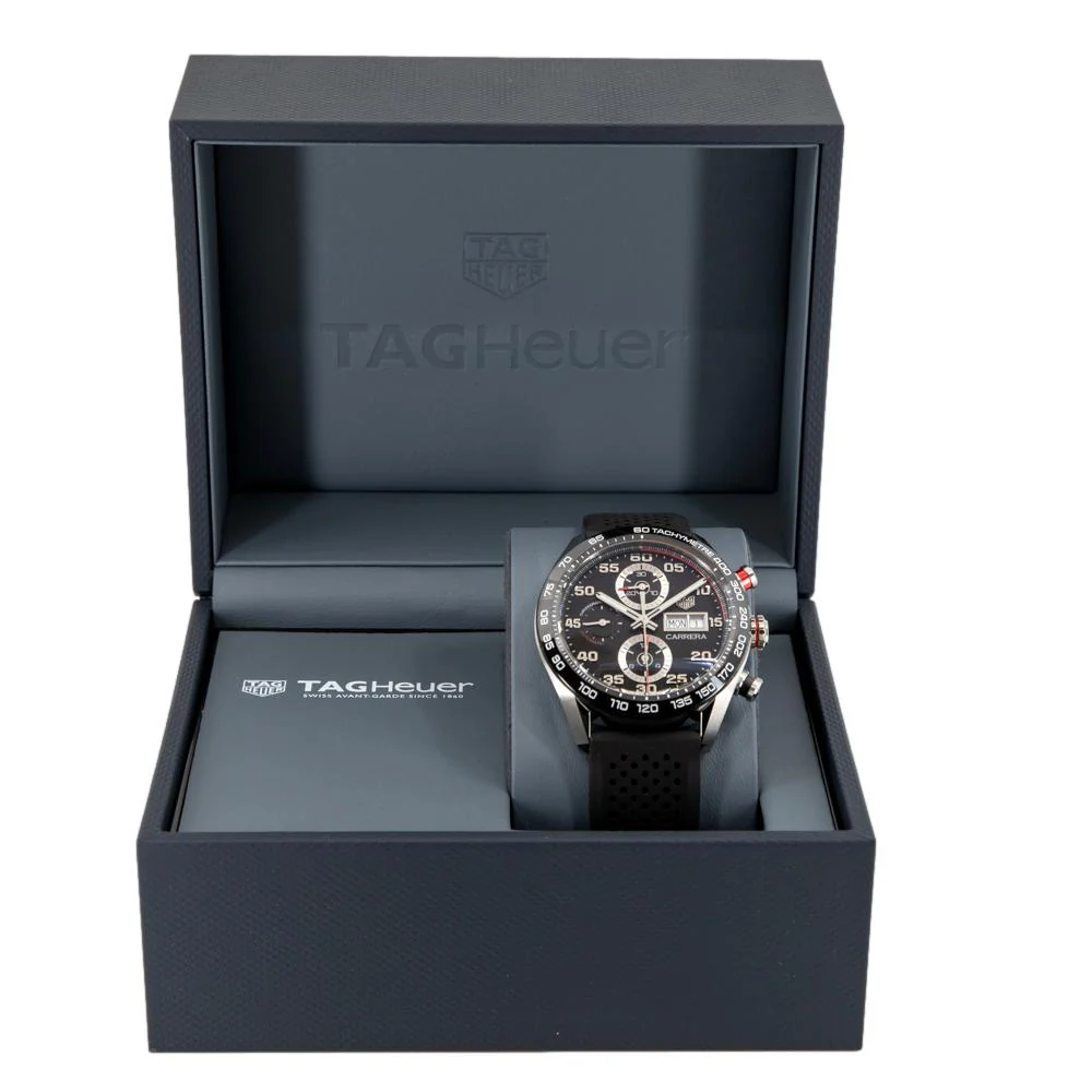 Tag Heuer Men's CBN2A1AA.FT6228 Carrera Chrono Watch - Image 7