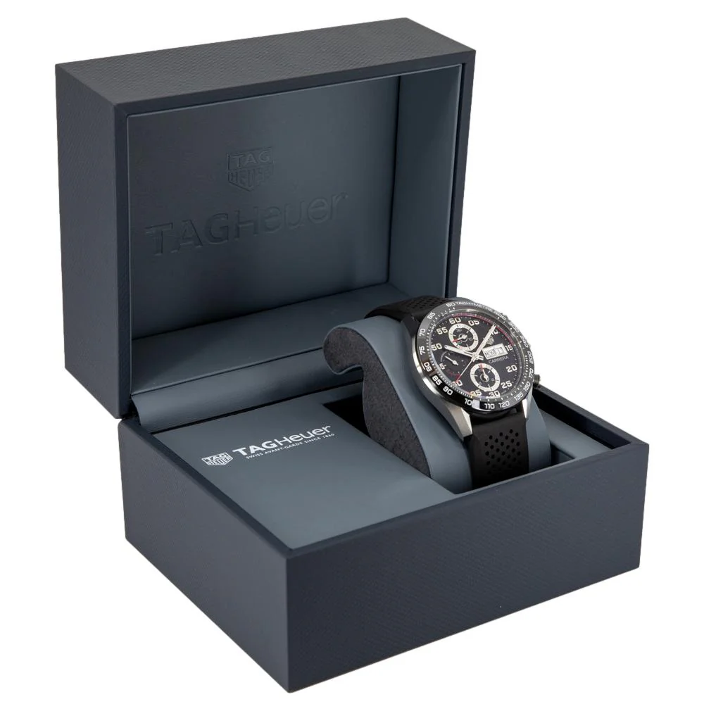 Tag Heuer Men's CBN2A1AA.FT6228 Carrera Chrono Watch - Image 8
