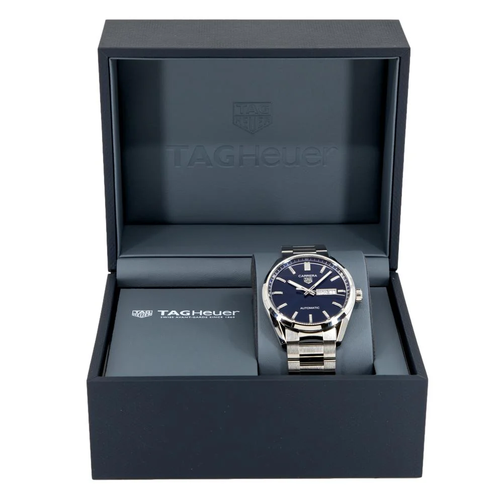 Tag Heuer Men's WBN2012.BA0640 Carrera Blue Dial Watch - Image 7