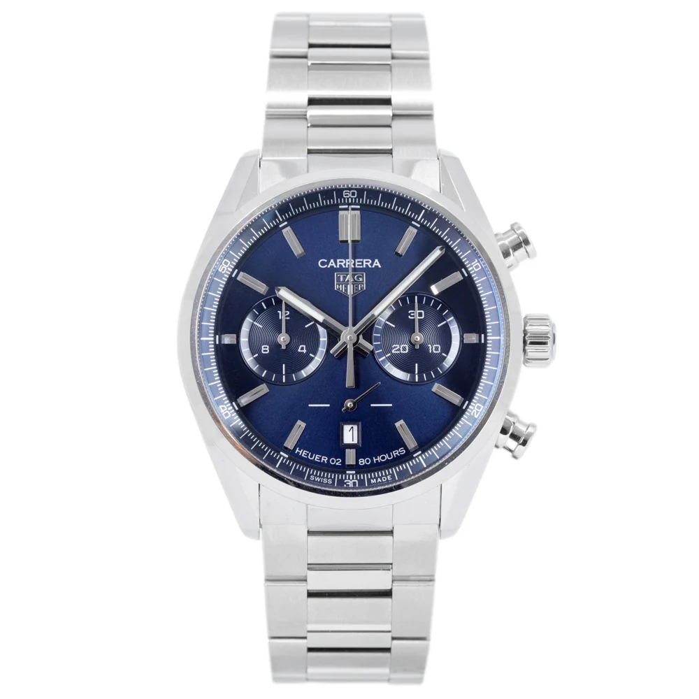 TagHeuer Man's CBN2011.BA0642 Carrera Blue Dial Chrono - Image 3