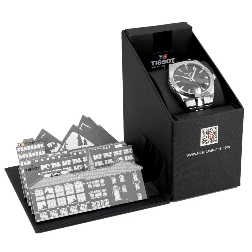 Tissot Men's T127.410.11.051.00 Gentleman Black Dial Quartz - Image 8